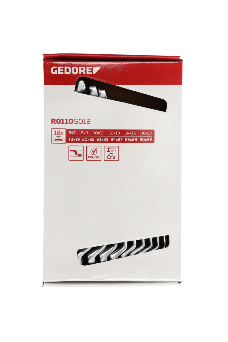 GEDORE R01105012 Dubbelsleutelset SW6-32 mm 12 stuks  ZOOM