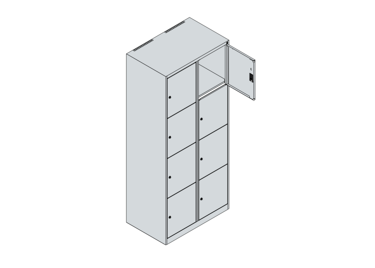 C+P Lockersysteem Classic Plus, 8 vakken  ZOOM