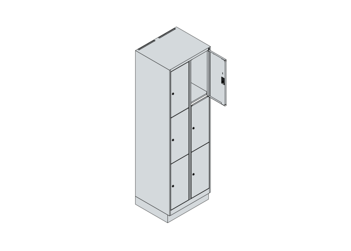 C+P Lockersysteem Classic Plus, 6 vakken  ZOOM