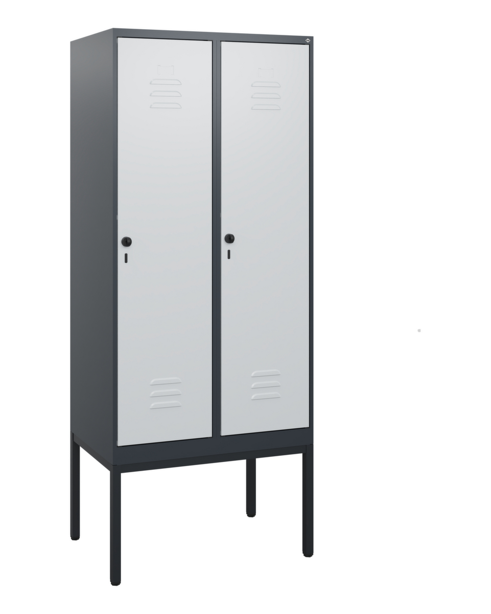 C+P locker Classic Plus met 2 vakken, vakbreedte 400 mm