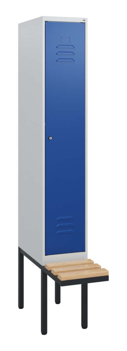 C+P locker Classic Plus met bank, vakbreedte 300 mm