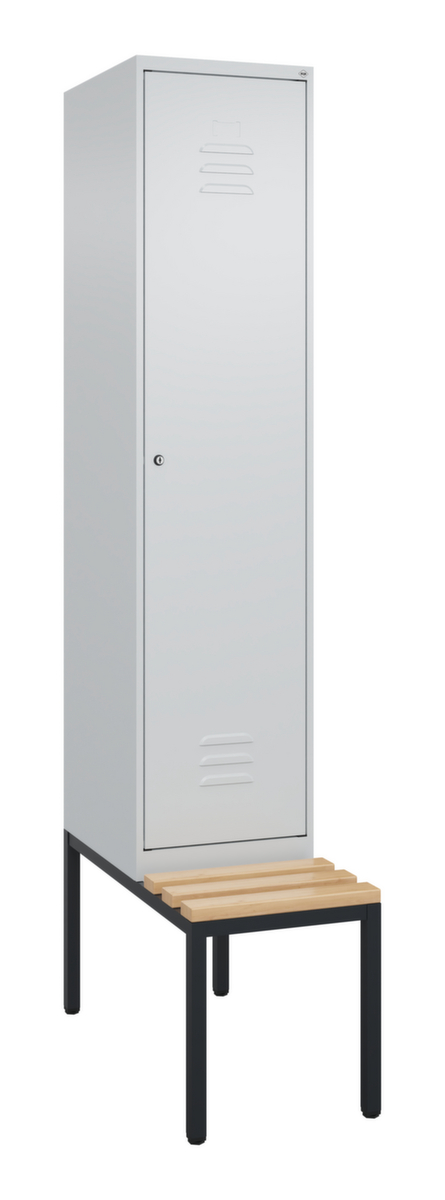 C+P locker Classic Plus met bank, vakbreedte 400 mm