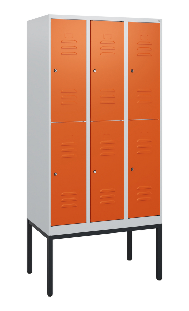 C+P Dubbeldekse locker Classic Plus, vakbreedte 300 mm