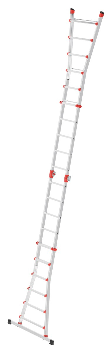 Hailo Multifunctionele reformladder M80, 4 x 6 sporten met profiel  ZOOM