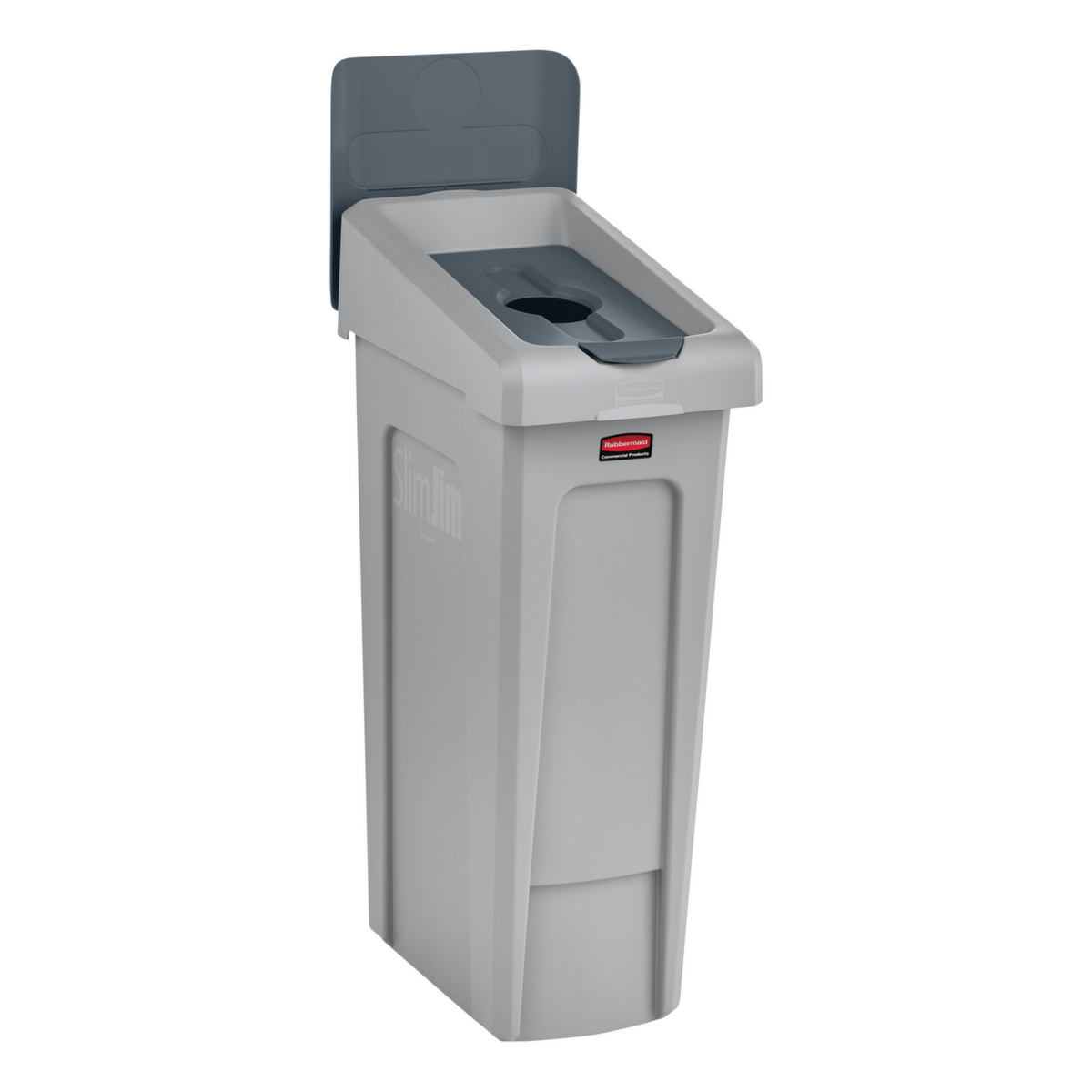 Rubbermaid Deksel Slim Jim® voor Recyclingstation, grijs  ZOOM