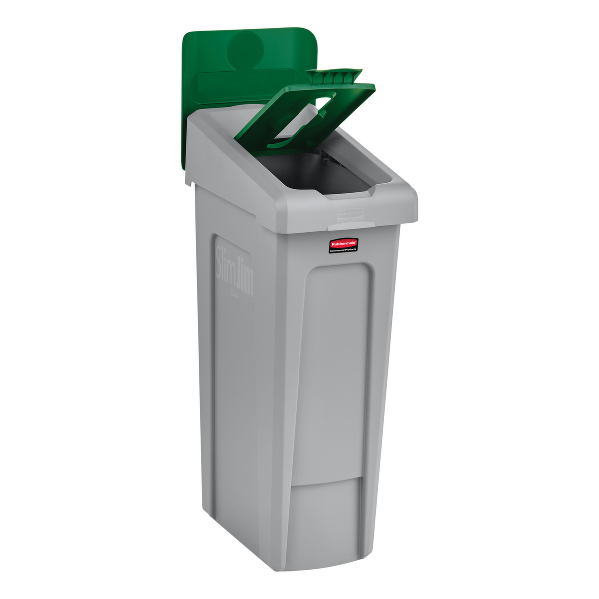 Rubbermaid Deksel Slim Jim® voor Recyclingstation, groen  ZOOM