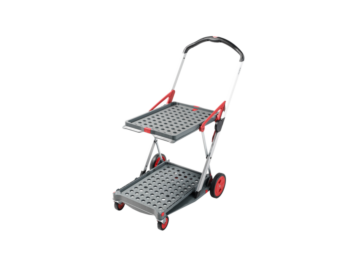 Vouwkrattrolley CLAX met vouwkrat, draagvermogen 60 kg, 2 etages  ZOOM