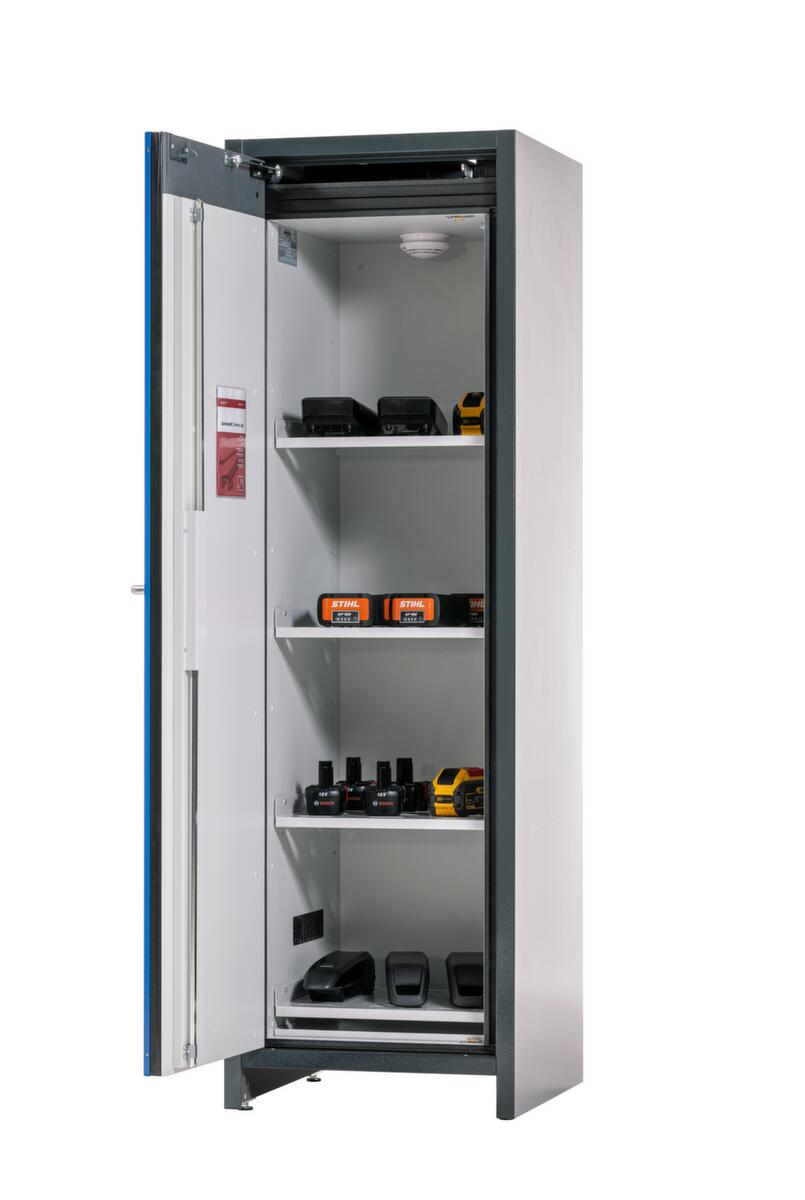 Asecos Lithium-ion magazijnkast ION-LINE type 90, hoogte x breedte x diepte 1953 x 599 x 615 mm