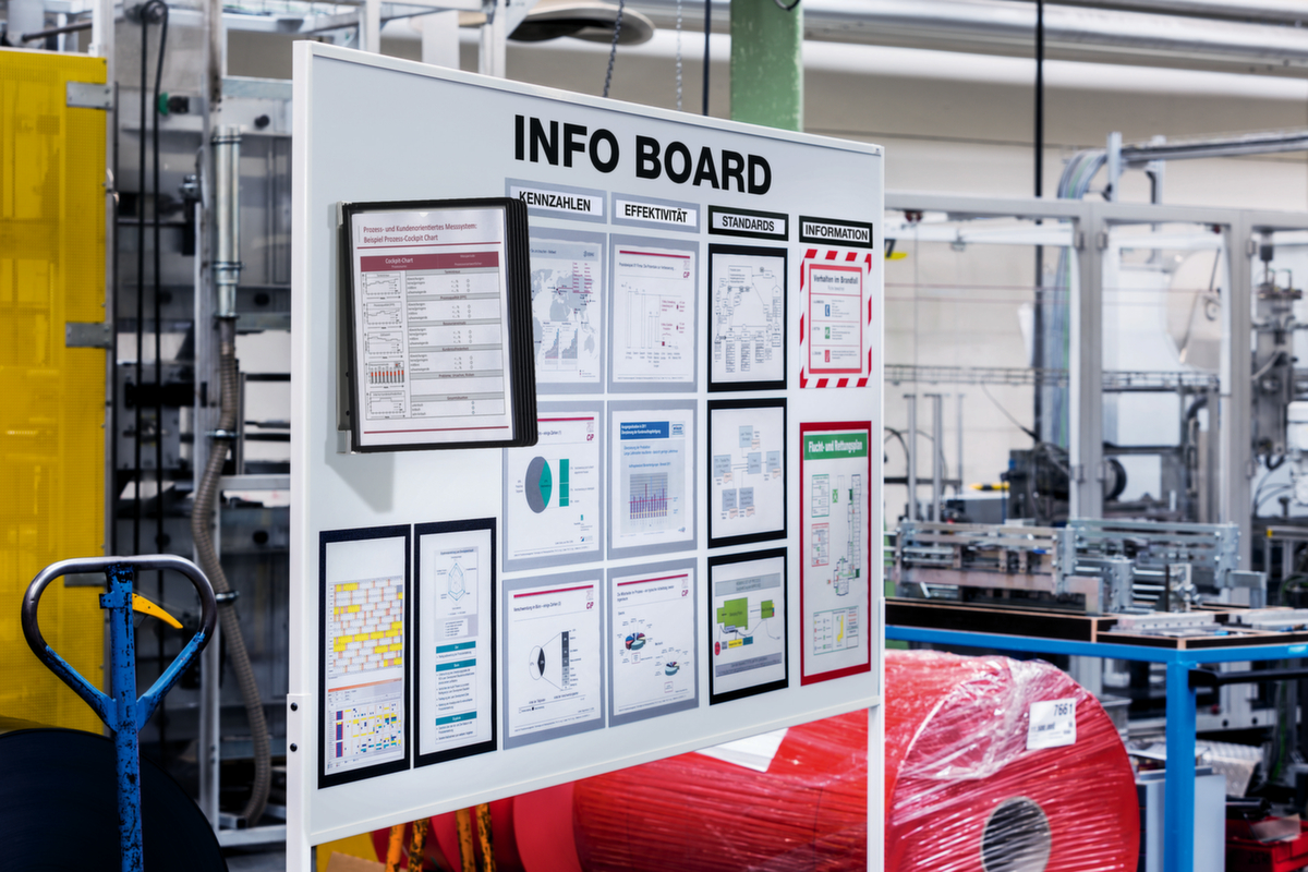 Durable Systeem met displaypanelen, met 5 zichtpanelen in DIN A4  ZOOM