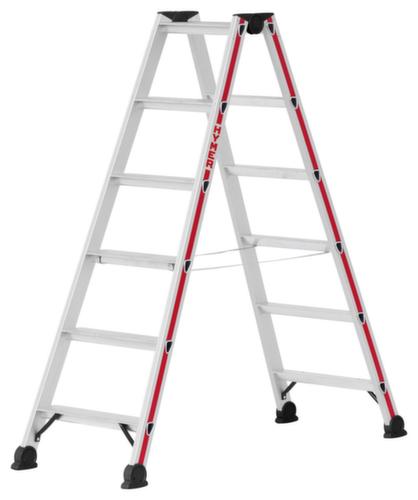 Hymer Ladder 4124 tweezijdig te betreden, 2 x 6 treden met profiel